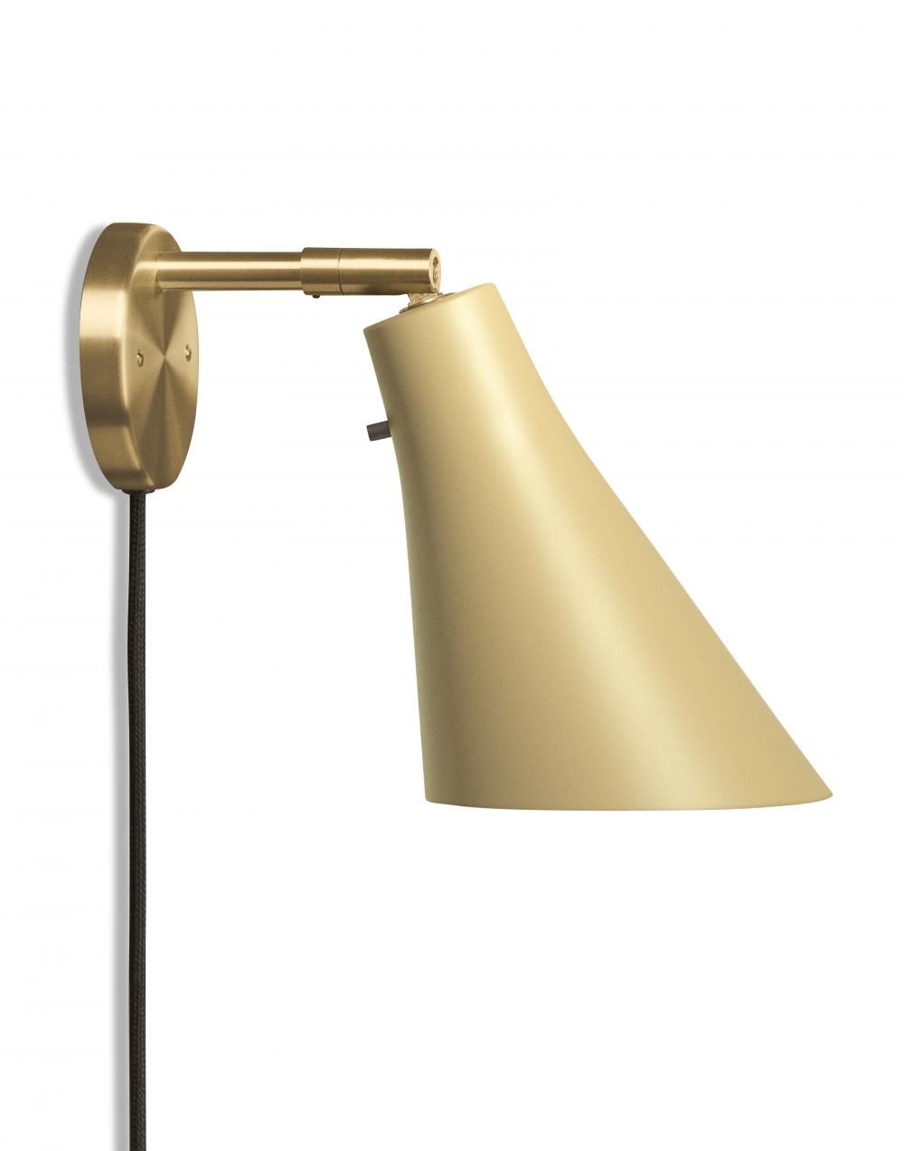 Miller Wall Light Light Sand Brass Plug Switch And Cable