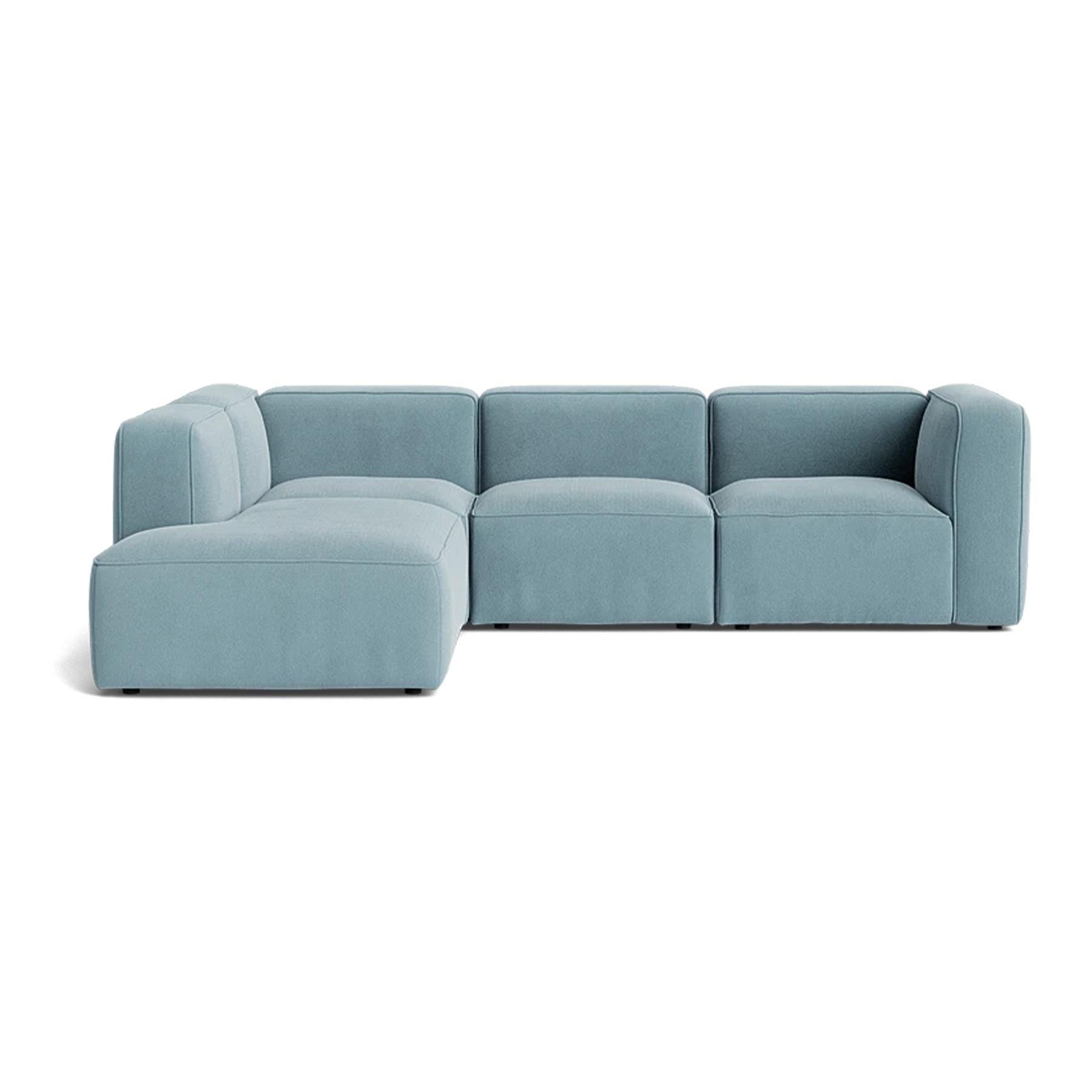 Make Nordic Basecamp Small Family Sofa Nordic Velvet 150 Left Blue Designer Furniture From Holloways Of Ludlow