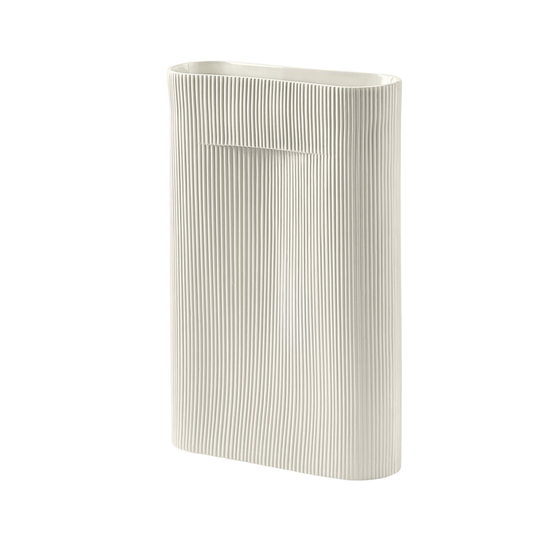 Muuto Ridge Vase Large Off White Earthenware Cream