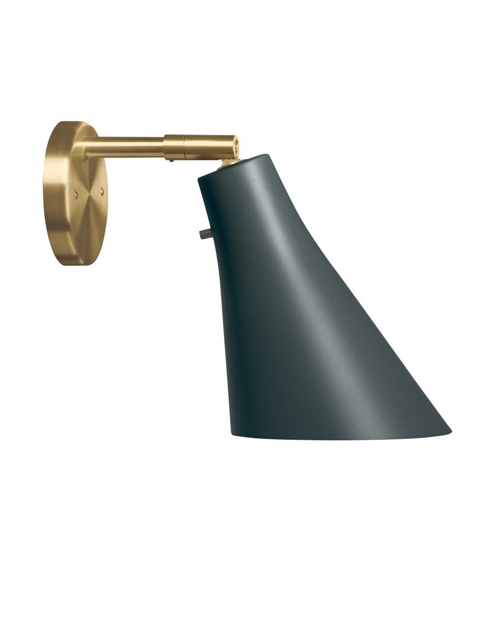 Miller Wall Light Slate Grey Brass Hardwired