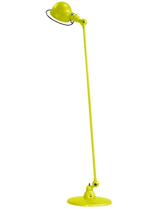 Jielde Loft Single Arm Floor Light Yellow Sulphur Matt