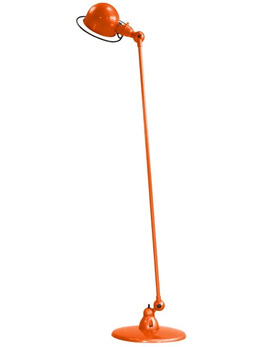 Jielde Loft Single Arm Floor Light Orange Matt