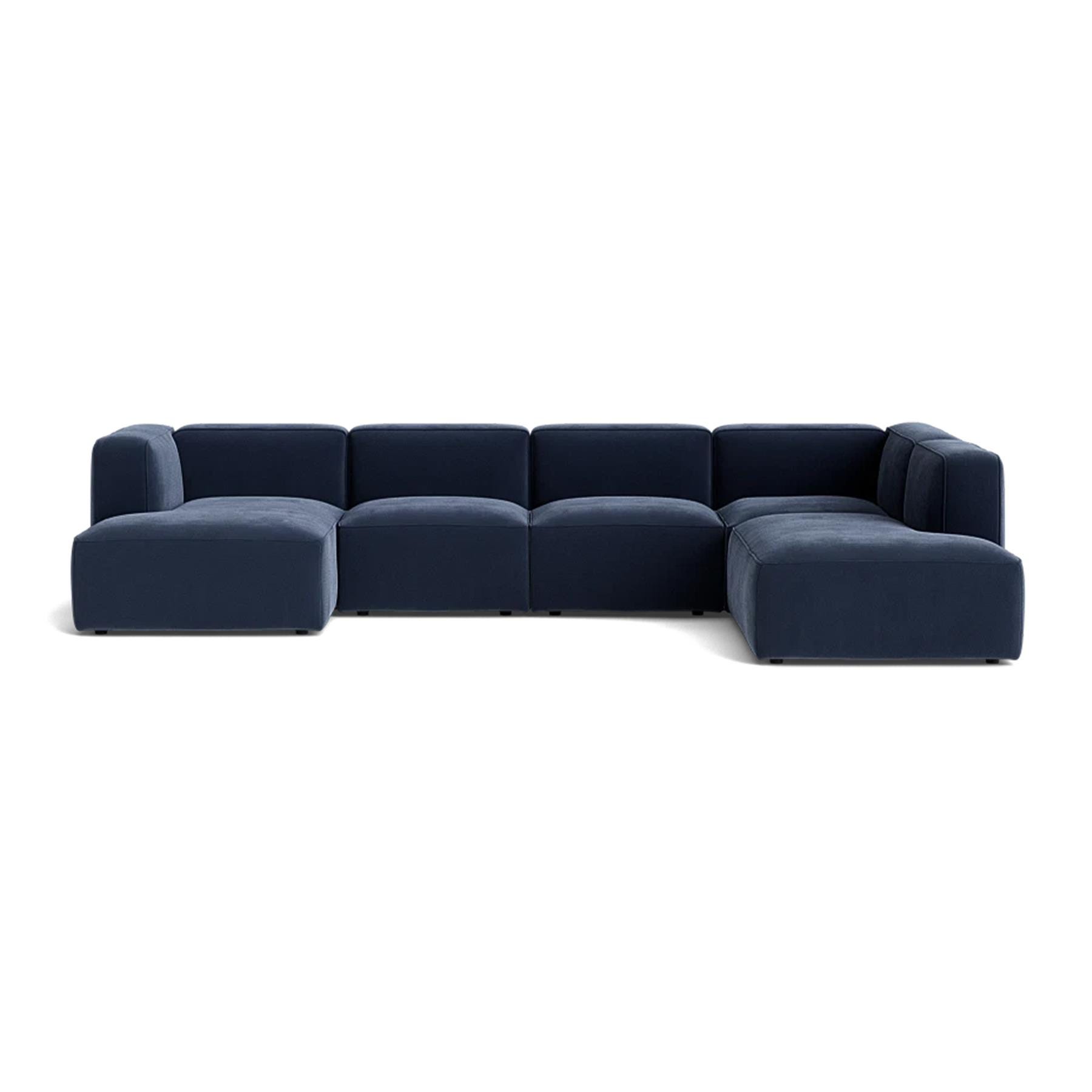 Make Nordic Basecamp Family Sofa Nordic Velvet 220 Left Blue Designer Furniture From Holloways Of Ludlow