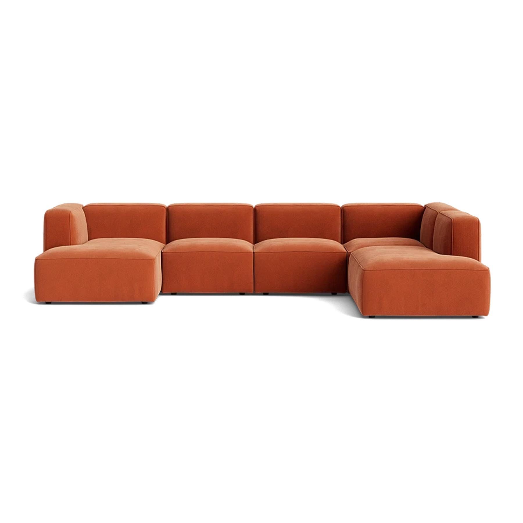 Make Nordic Basecamp Family Sofa Nordic Velvet 100 Left Orange Designer Furniture From Holloways Of Ludlow