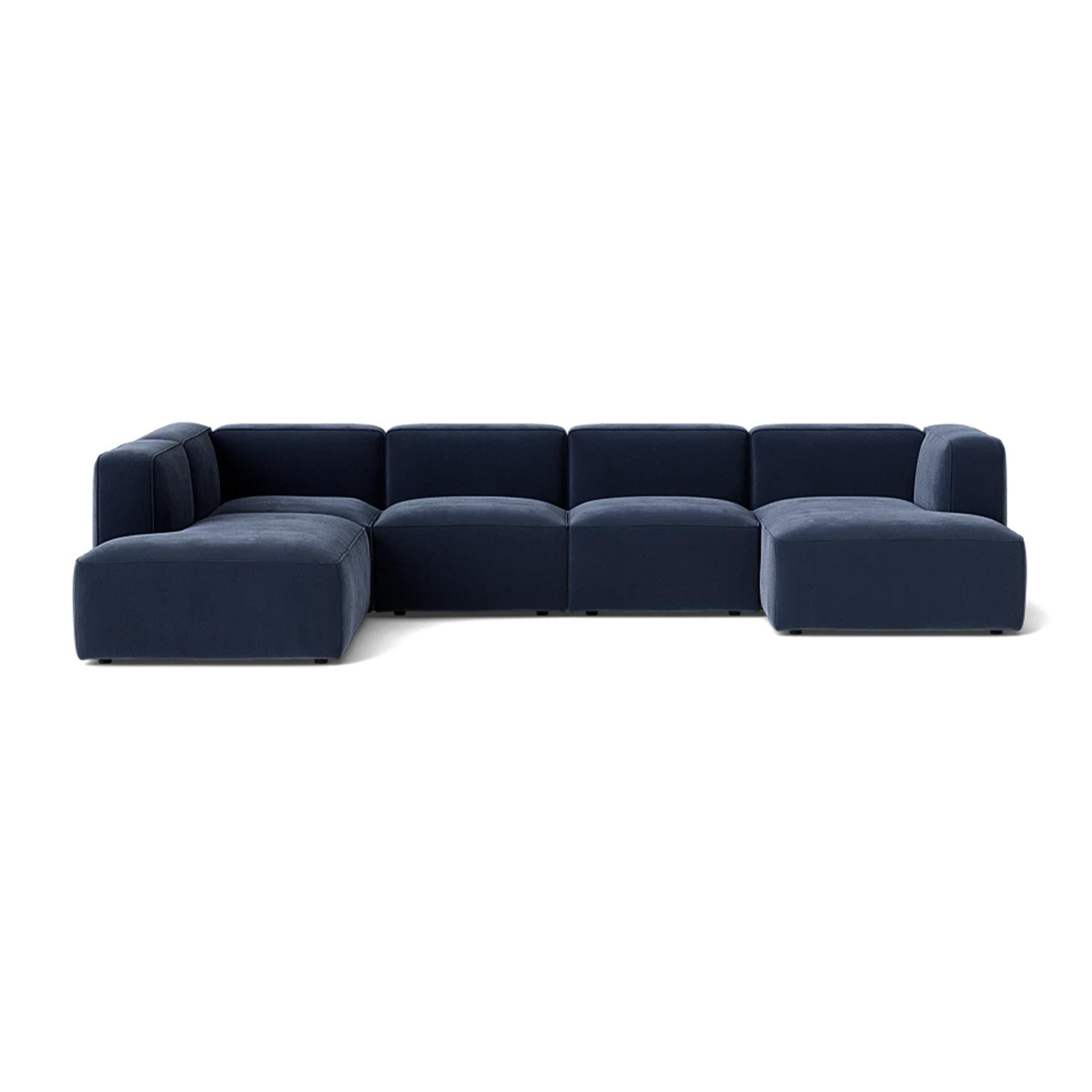 Make Nordic Basecamp Family Sofa Nordic Velvet 220 Right Blue Designer Furniture From Holloways Of Ludlow