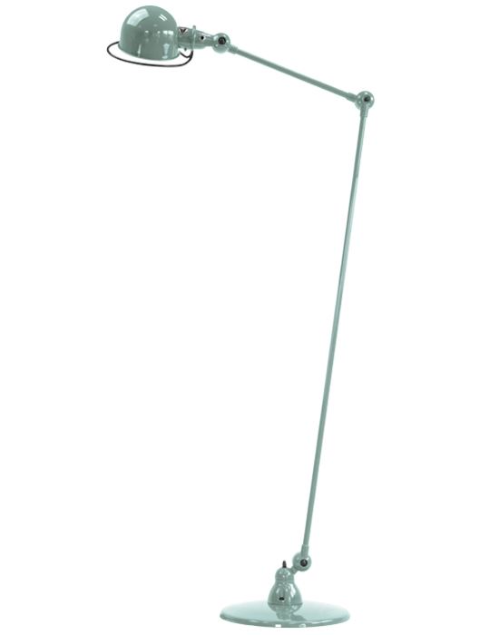 Jielde Loft Two Arm Reading Light Vespa Gloss Floor Lighting Green Designer Floor Lamp