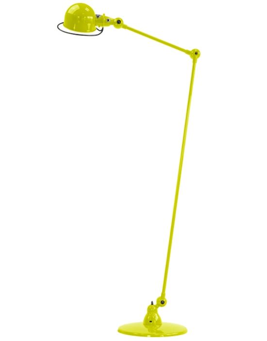 Jielde Loft Two Arm Reading Light Yellow Sulphur Matt Floor Lighting Designer Floor Lamp