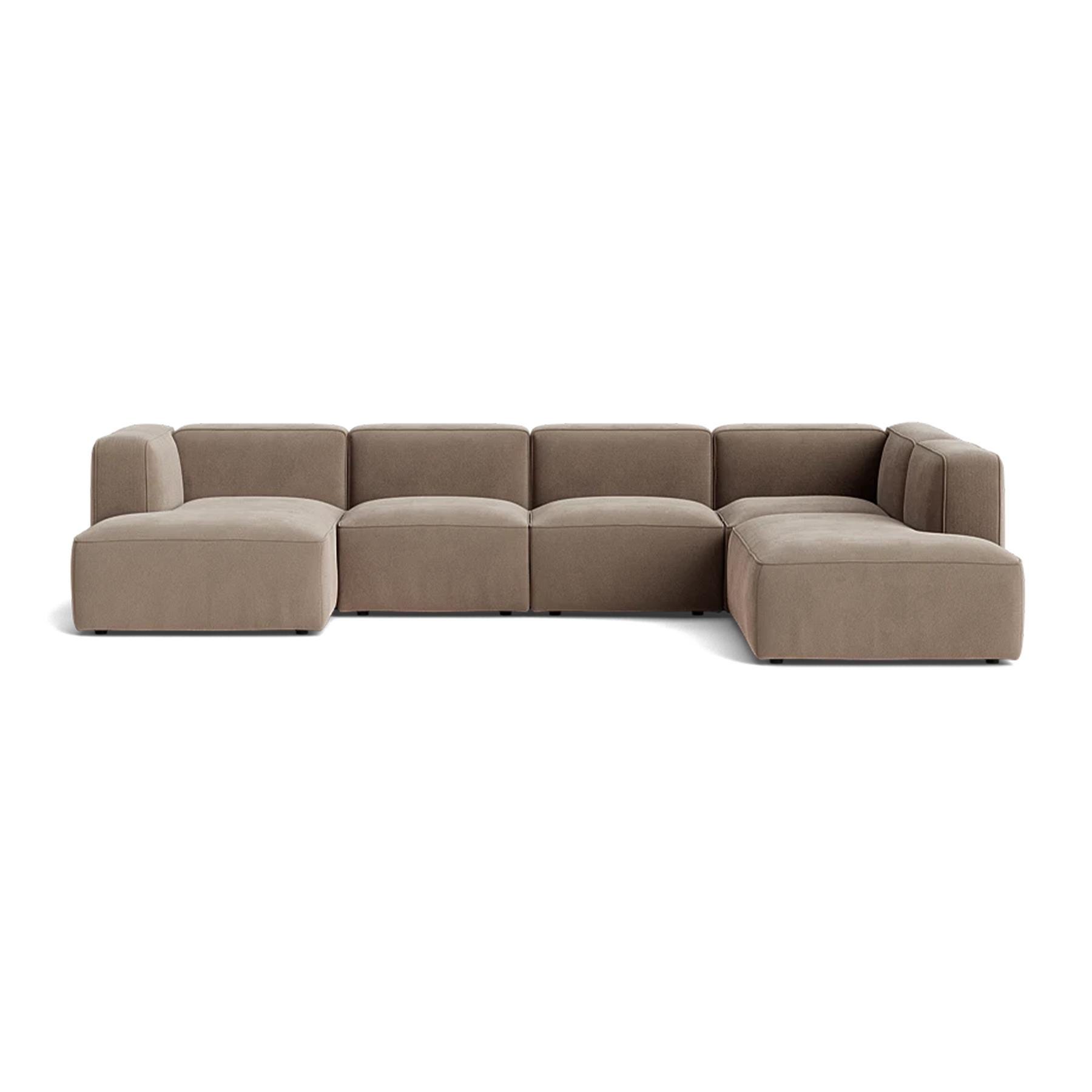 Make Nordic Basecamp Family Sofa Nordic Velvet 70 Left Brown Designer Furniture From Holloways Of Ludlow