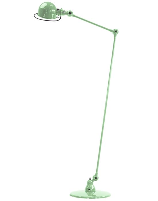 Jielde Loft Two Arm Reading Light Water Green Matt Floor Lighting Green Designer Floor Lamp