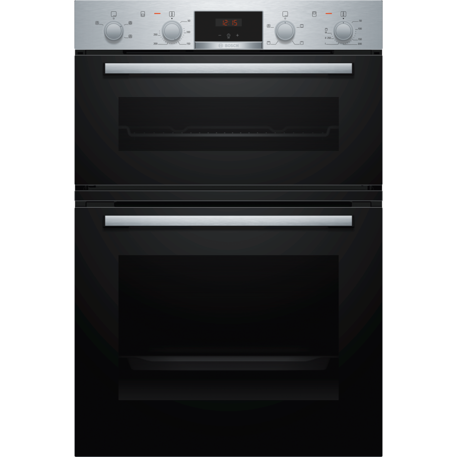 Bosch Serie 2 Mha133br0b Built In Electric Double Oven Stainless Steel Ab Rated