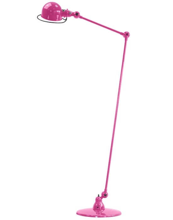 Jielde Loft Two Arm Reading Light Pink Ral4003 Matt Floor Lighting Designer Floor Lamp