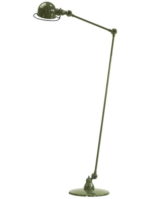 Jielde Loft Two Arm Reading Light Olive Matt Floor Lighting Green Designer Floor Lamp