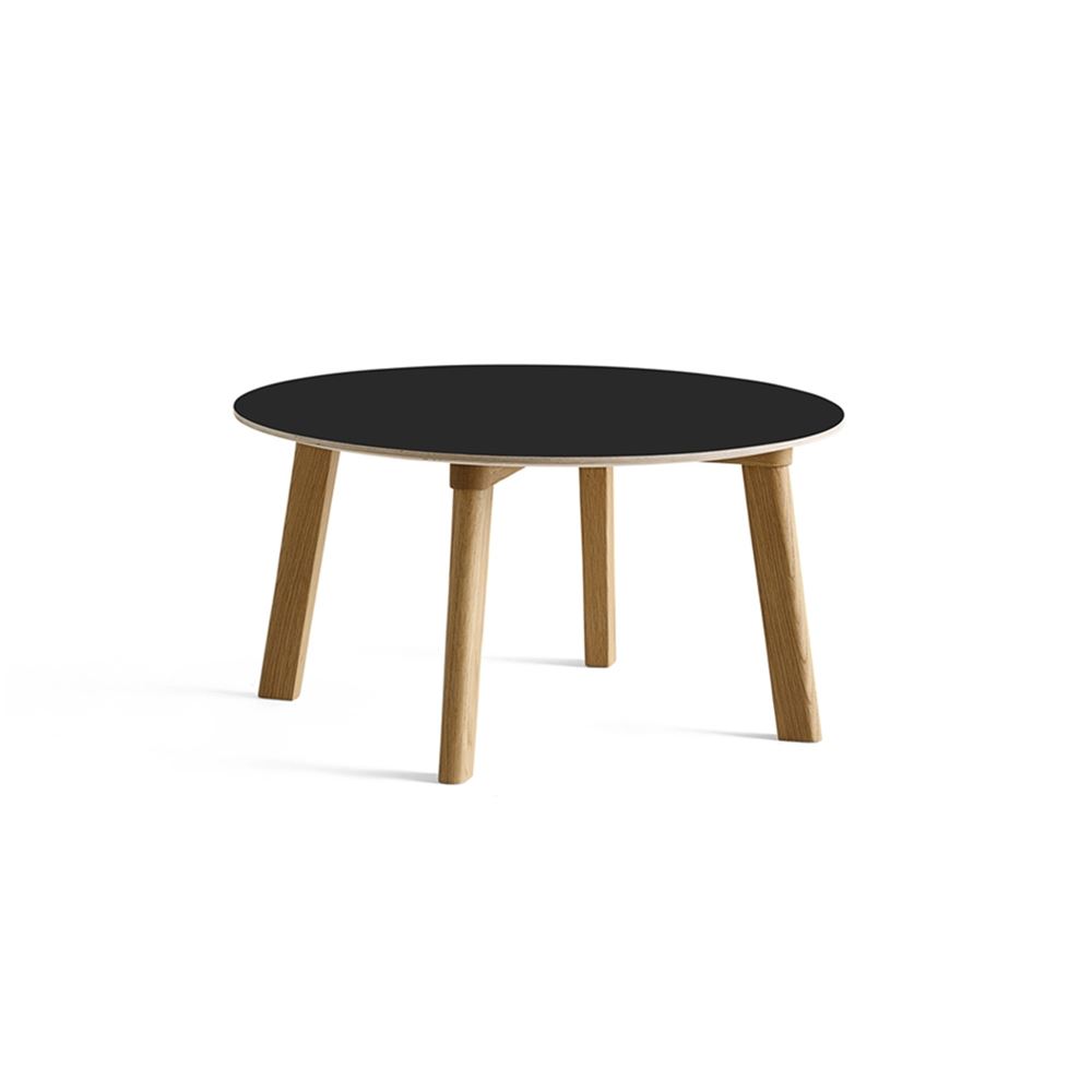 Cph 250 Coffee Table Round Ink Black Lacquered Base