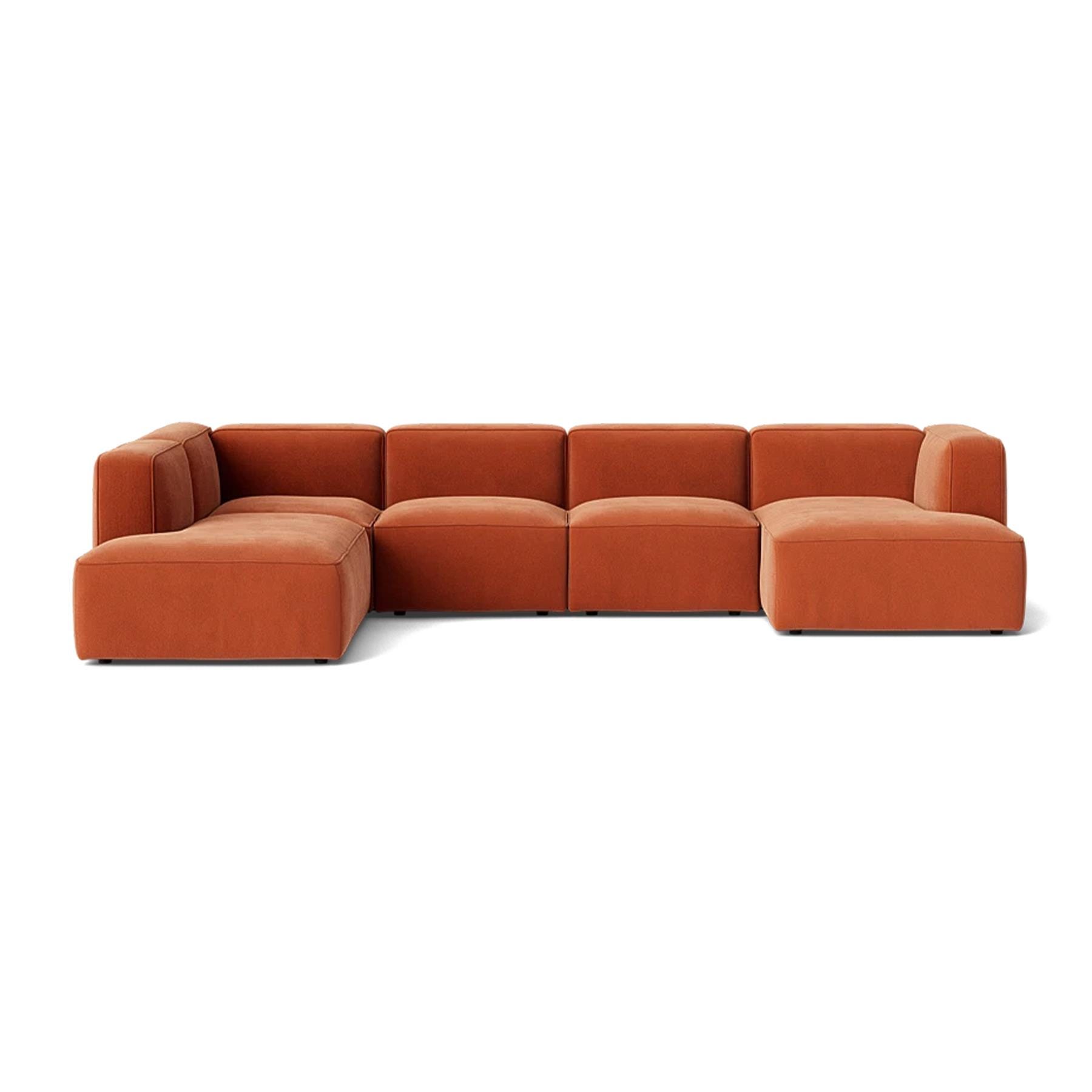 Make Nordic Basecamp Family Sofa Nordic Velvet 100 Right Orange Designer Furniture From Holloways Of Ludlow