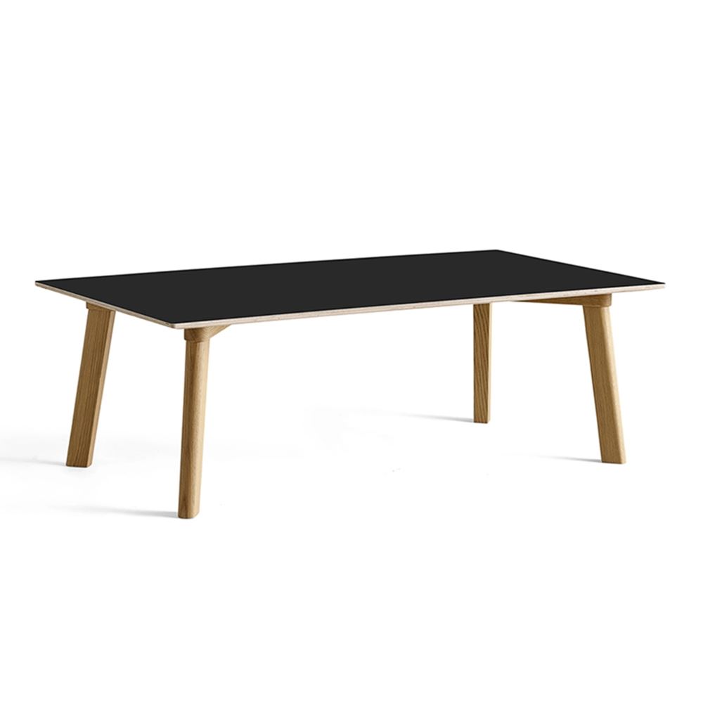 Cph 250 Coffee Table Rectangular Ink Black Lacquered Oak Base