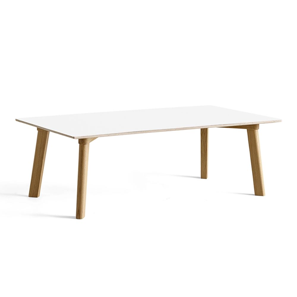 Cph 250 Coffee Table Rectangular Pearl White Lacquered Oak Base