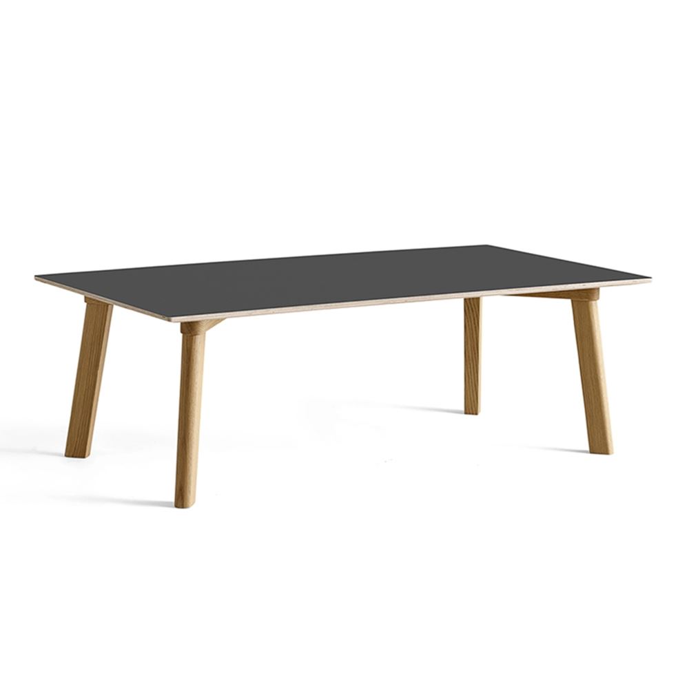 Cph 250 Coffee Table Rectangular Stone Grey Lacquered Oak Base