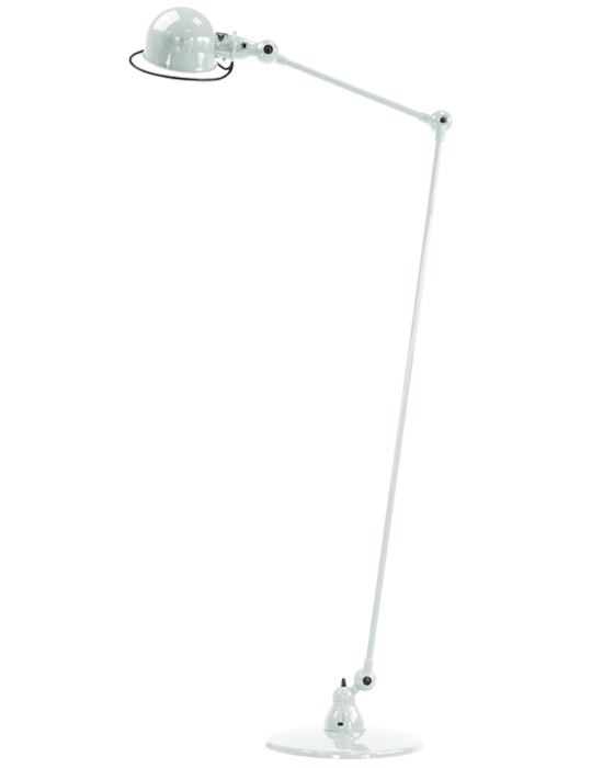 Jielde Loft Two Arm Reading Light White Matt Floor Lighting White Designer Floor Lamp