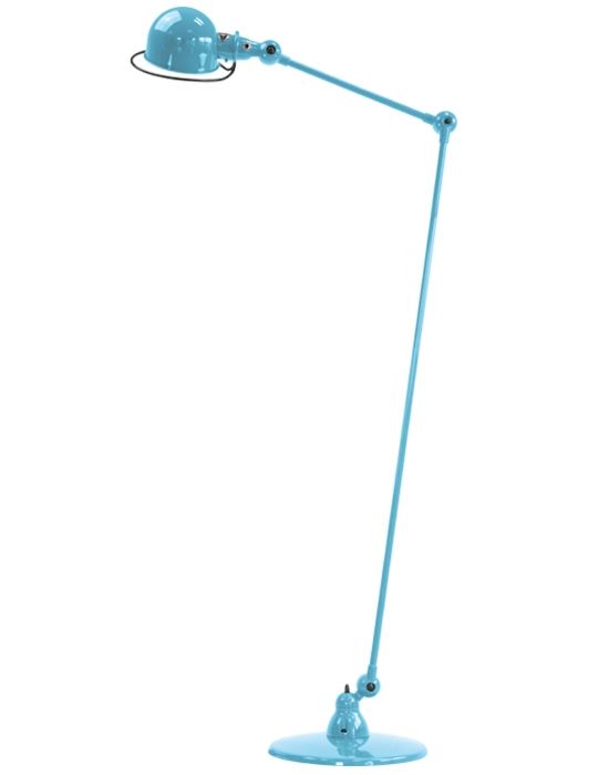 Jielde Loft Two Arm Reading Light Pastel Blue Gloss Floor Lighting Blue Designer Floor Lamp