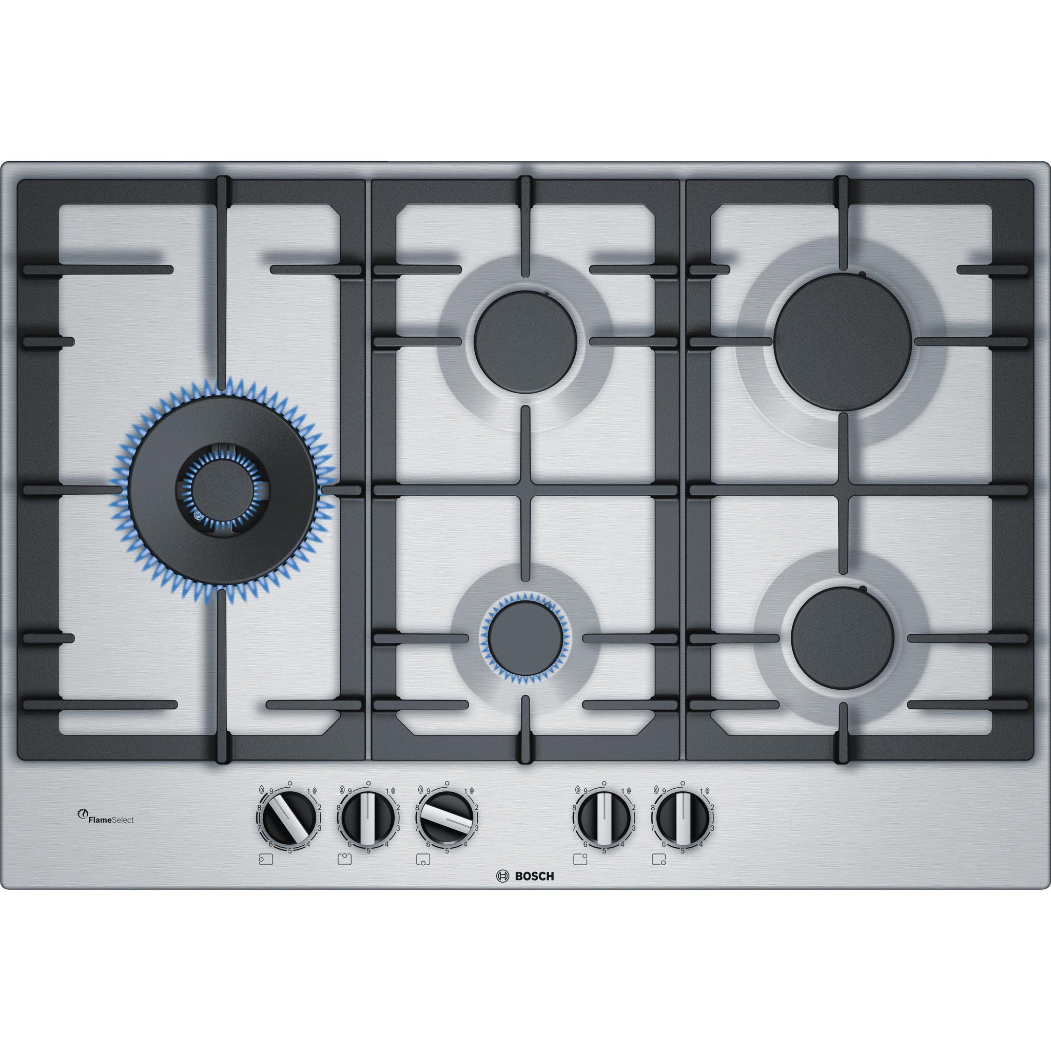 Bosch Serie 6 Pcs7a5b90 5 Burner Gas Hob Stainless Steel