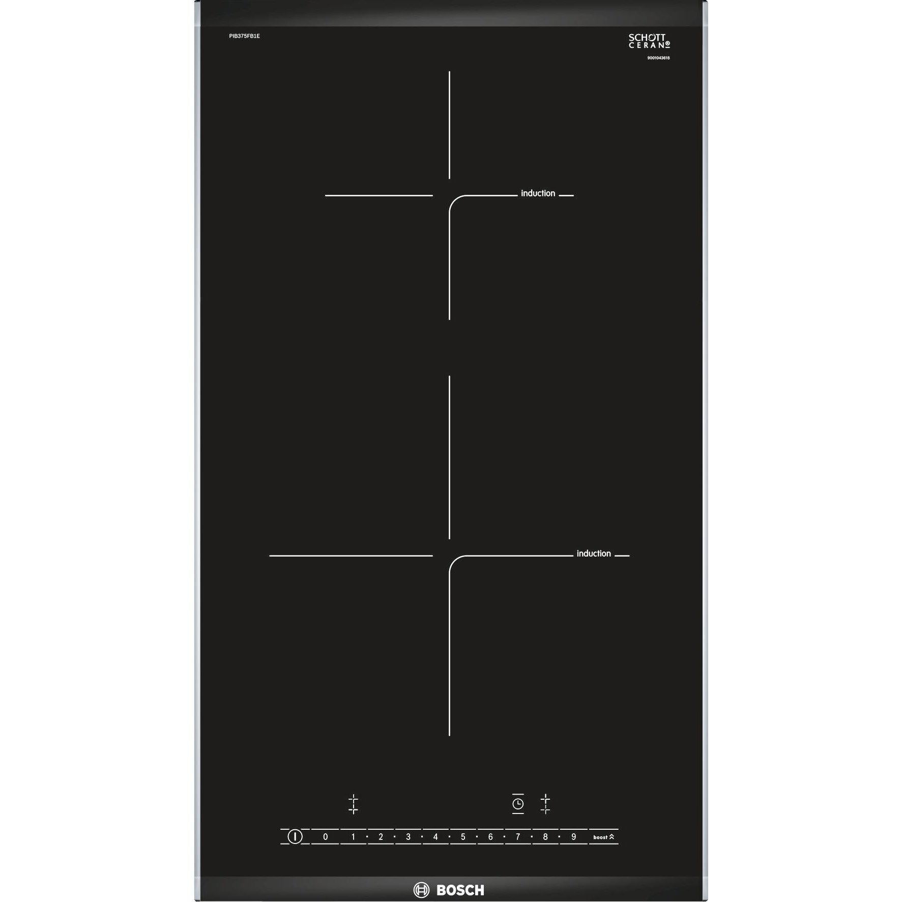 Bosch Serie 6 Pib375fb1e 2 Zone Domino Hob Black