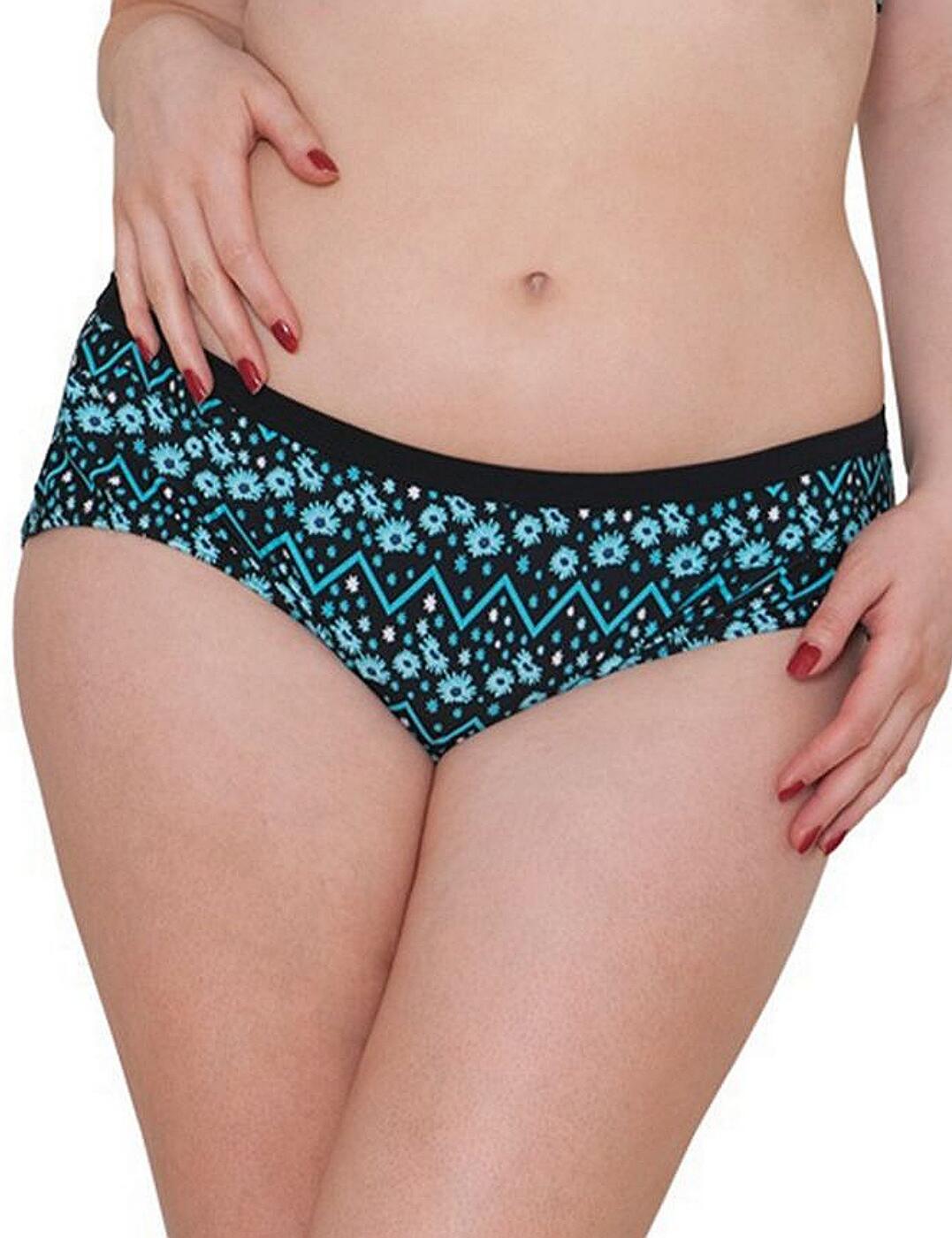 Bring out your summer spirit in the fabulous Reflex range, by Curvy Kate! Adorned in flirty florals paired with zig-zag designs, in a blend of mesmerising blue hues, upon a deep base, this range is a essential for your swimwear collection! This short offers medium rear coverage and looks fantastic when paired with matching coordinates!  Fun and flirty design Comfortable fit Contemporary styling Medium rear coverage Matching coordinates available Composition:- 80% Nylon &pipe; 20% Lycra Listed in UK sizes  32625-60565-783900 CS3803 Bikini Short