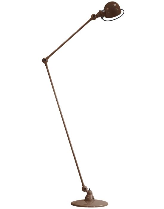 Jielde Loft Long Armed Floor Light Chocolate Matt