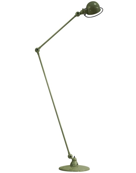 Jielde Loft Long Armed Floor Light Olive Matt