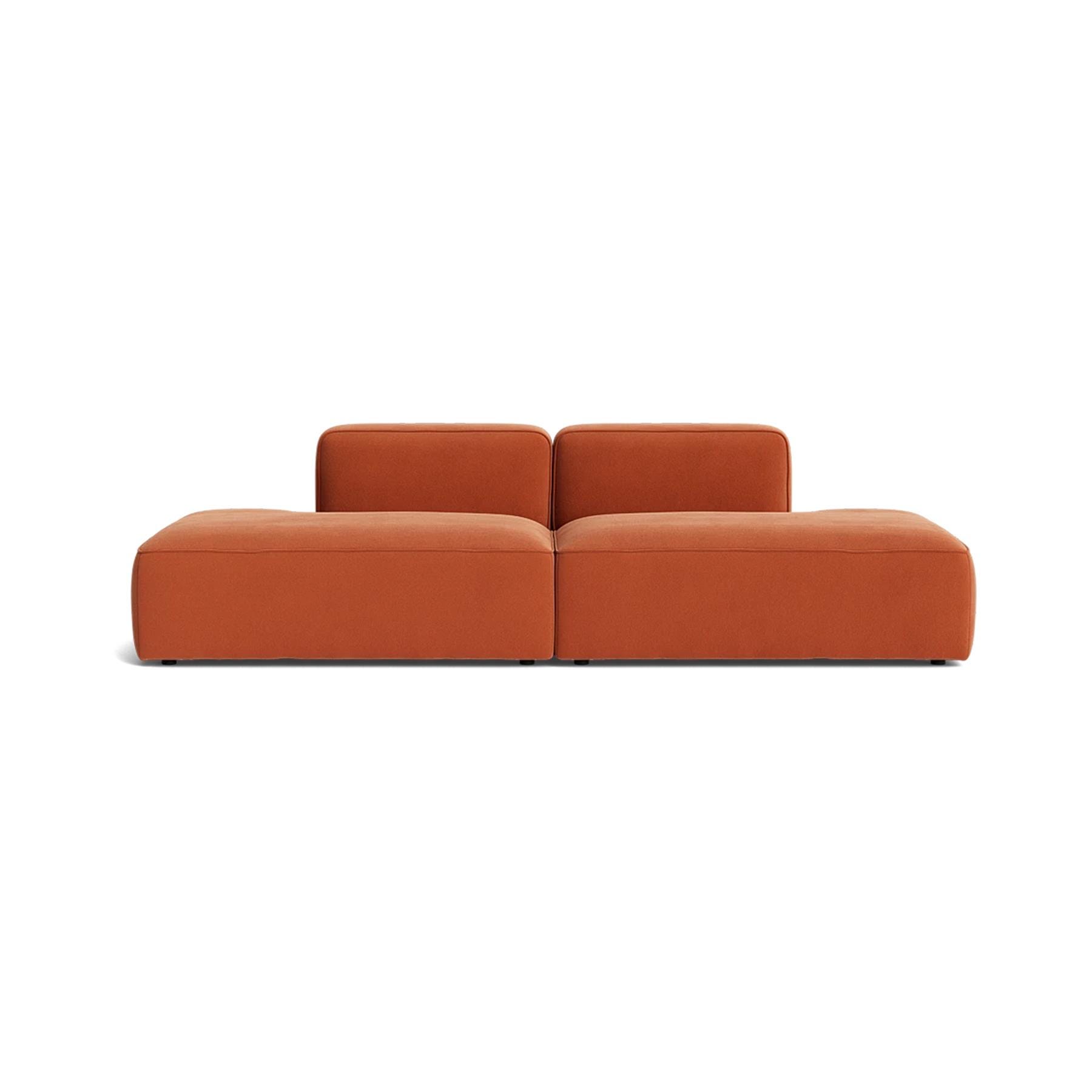 Make Nordic Basecamp Sofa With 2 Open Ends Nordic Velvet 100 Orange Designer Furniture From Holloways Of Ludlow