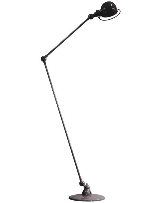 Jielde Loft Long Armed Floor Light Black Matt