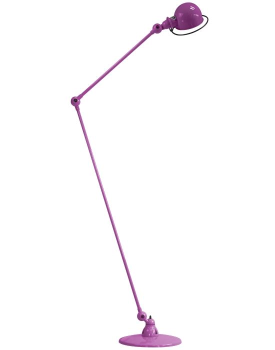 Jielde Loft Long Armed Floor Light Violet Fuchsia Matt