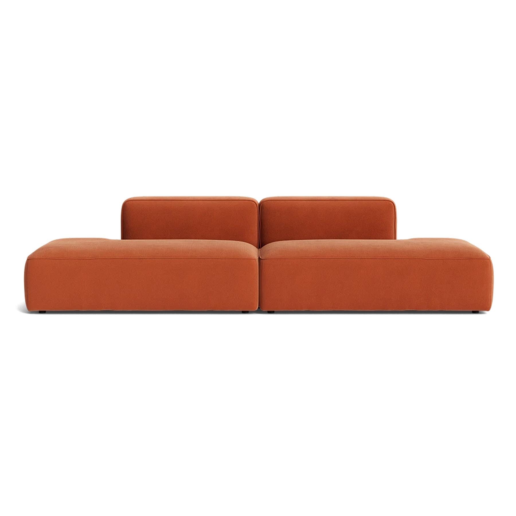 Make Nordic Basecamp Xl Sofa With 2 Open Ends Nordic Velvet 100 Orange Designer Furniture From Holloways Of Ludlow