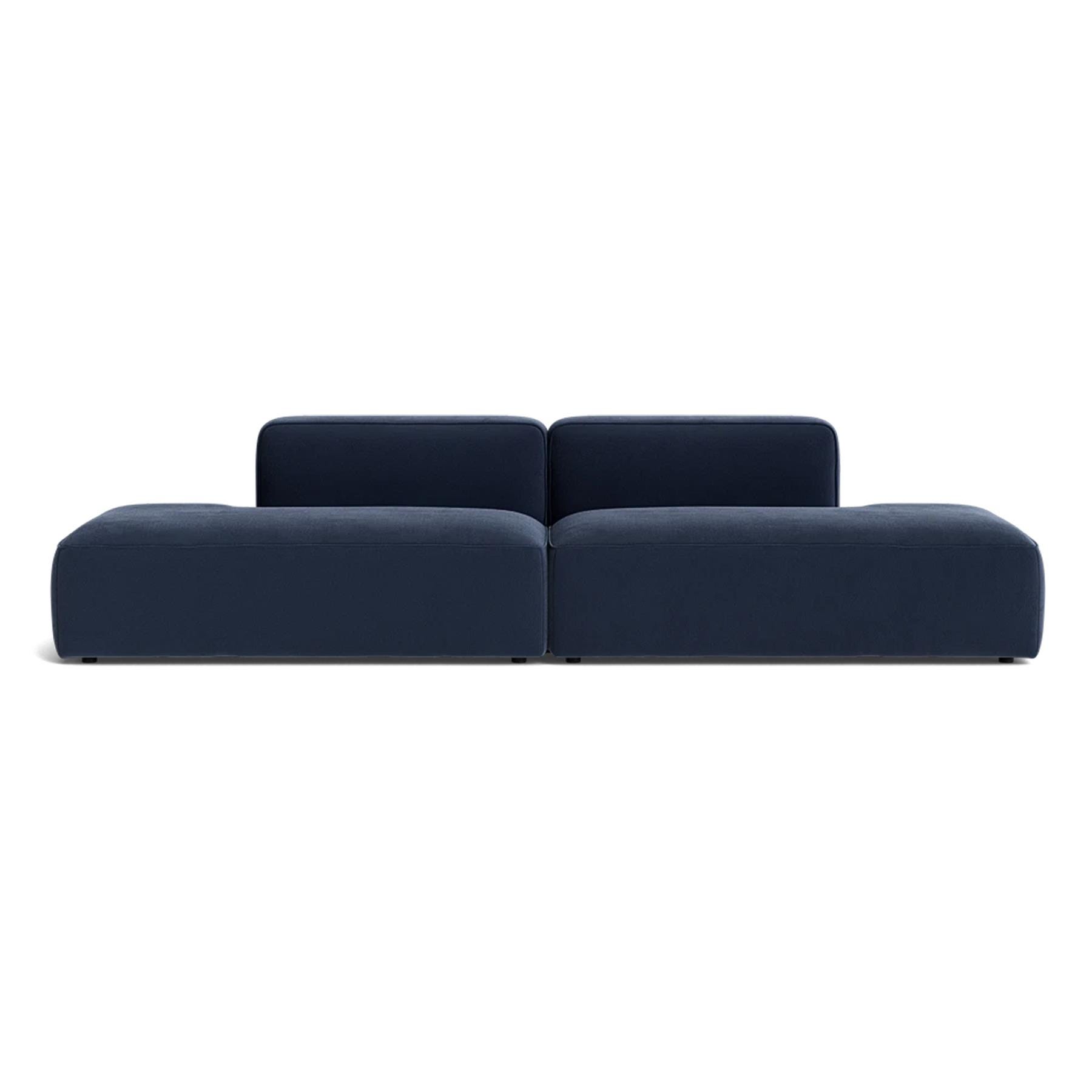 Make Nordic Basecamp Xl Sofa With 2 Open Ends Nordic Velvet 220 Blue Designer Furniture From Holloways Of Ludlow