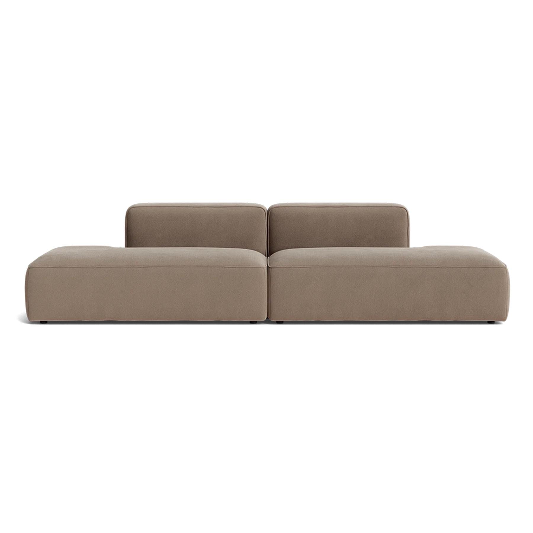 Make Nordic Basecamp Xl Sofa With 2 Open Ends Nordic Velvet 70 Brown Designer Furniture From Holloways Of Ludlow