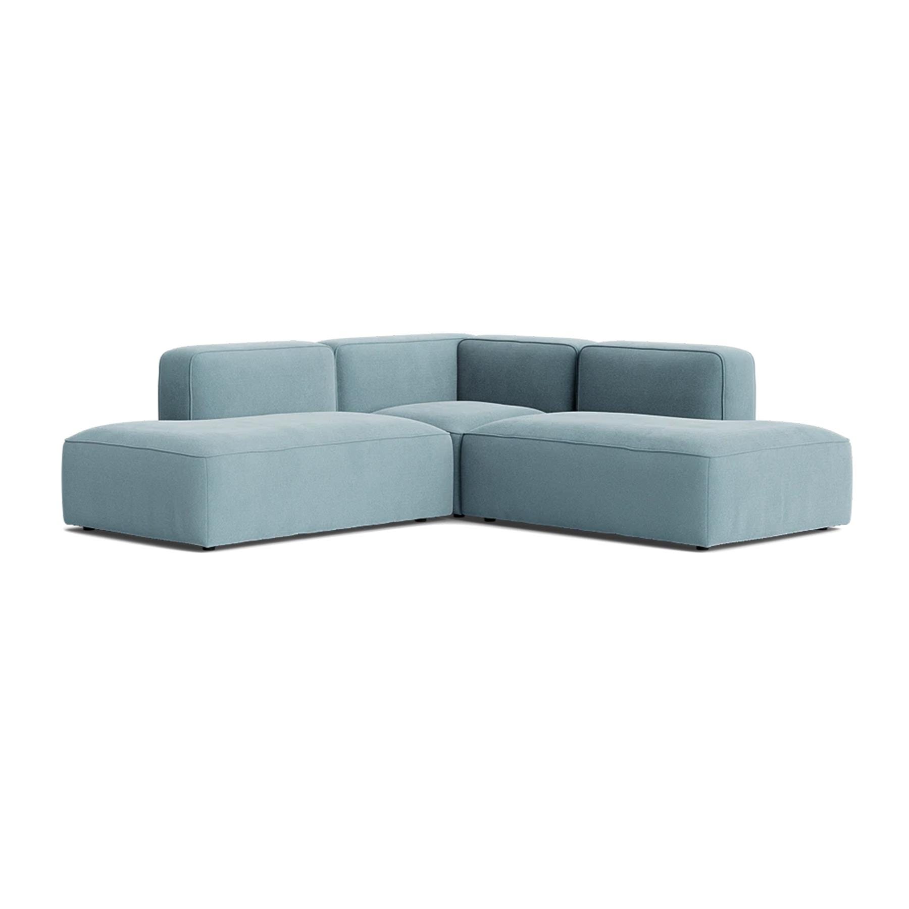 Make Nordic Basecamp Corner Sofa With Open Ends Nordic Velvet 150 Blue Designer Furniture From Holloways Of Ludlow