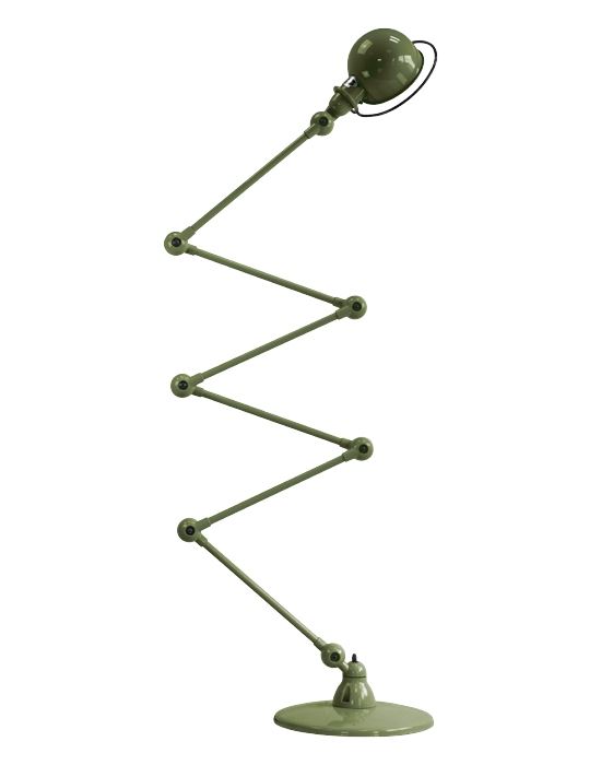 Jielde Loft Six Arm Floor Light Olive Gloss