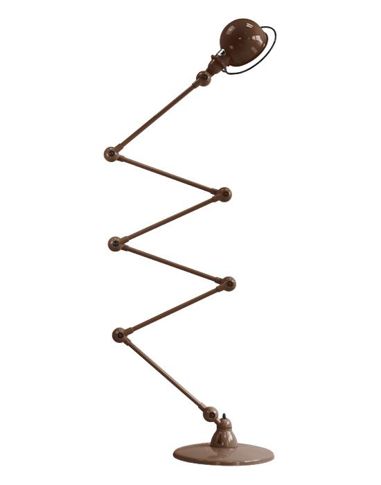 Jielde Loft Six Arm Floor Light Chocolate Matt