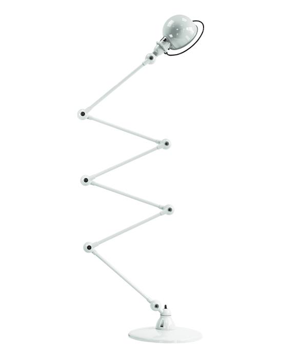 Jielde Loft Six Arm Floor Light White Matt