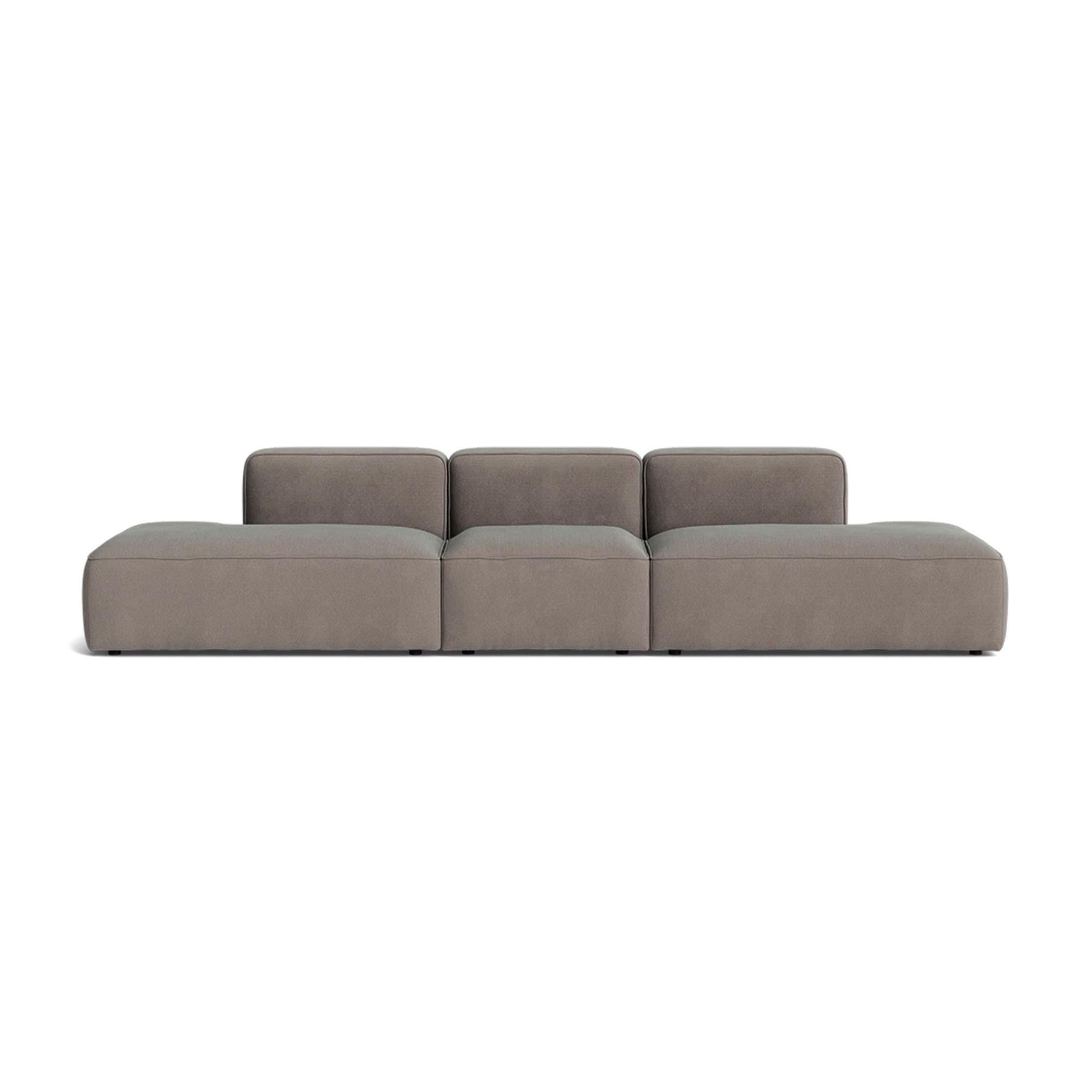 Make Nordic Basecamp Midt Open Sofa Nordic Velvet 260 Brown Designer Furniture From Holloways Of Ludlow