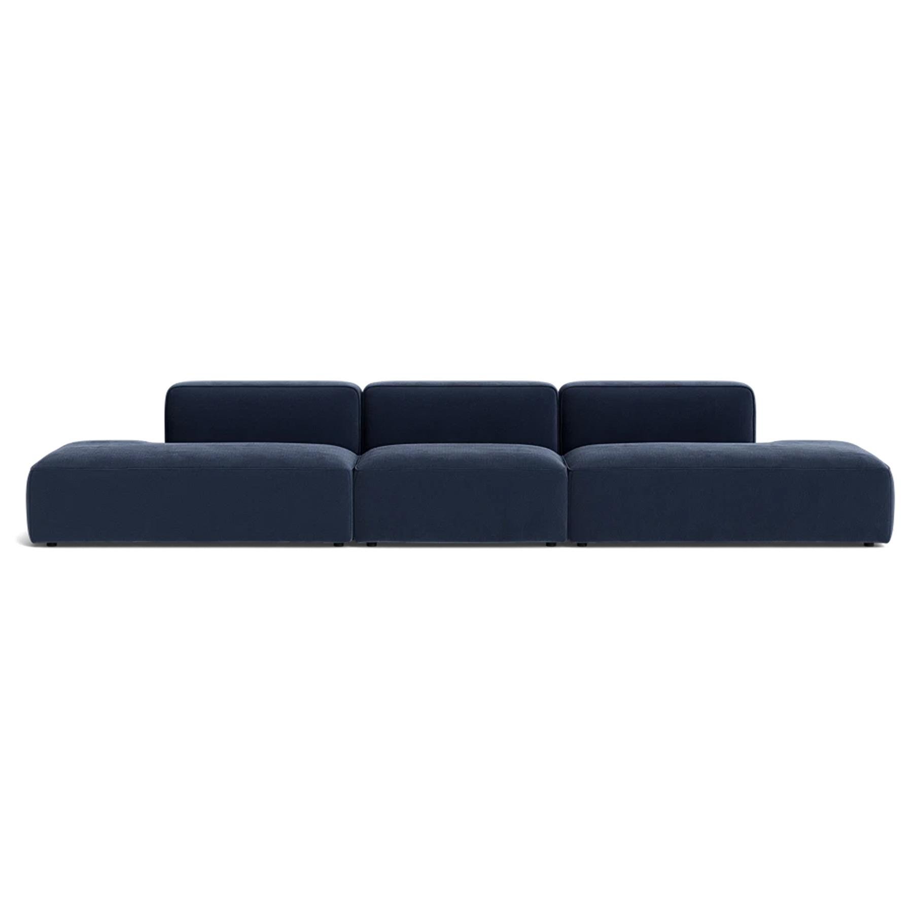 Make Nordic Basecamp Xl Midt Open Sofa Nordic Velvet 220 Blue Designer Furniture From Holloways Of Ludlow