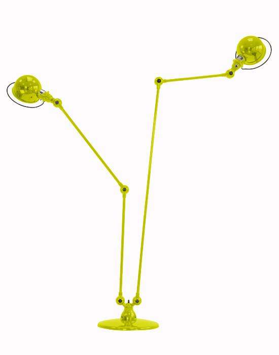 Jielde Loft Twin Floor Light Yellow Sulphur Matt