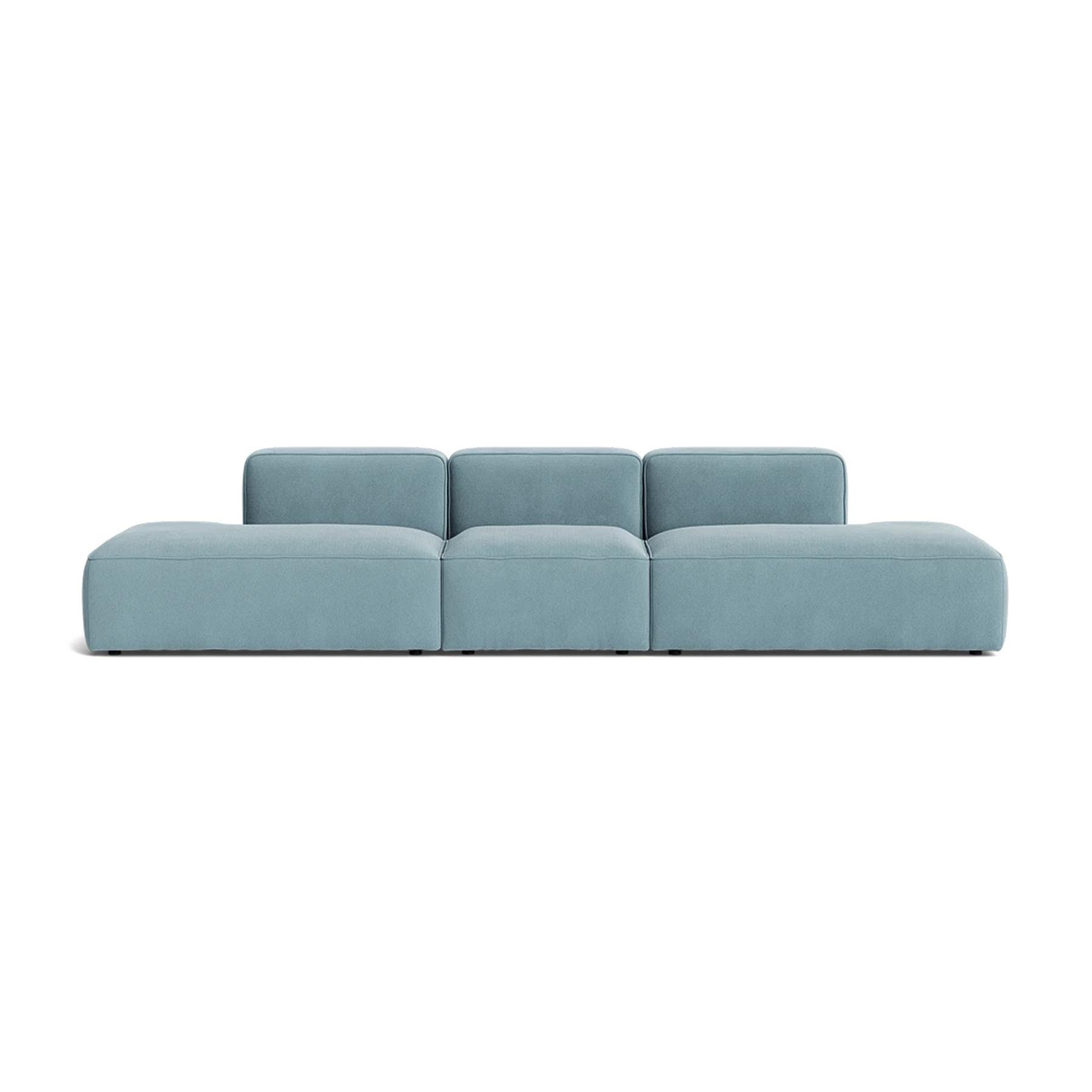 Make Nordic Basecamp Midt Open Sofa Nordic Velvet 150 Blue Designer Furniture From Holloways Of Ludlow