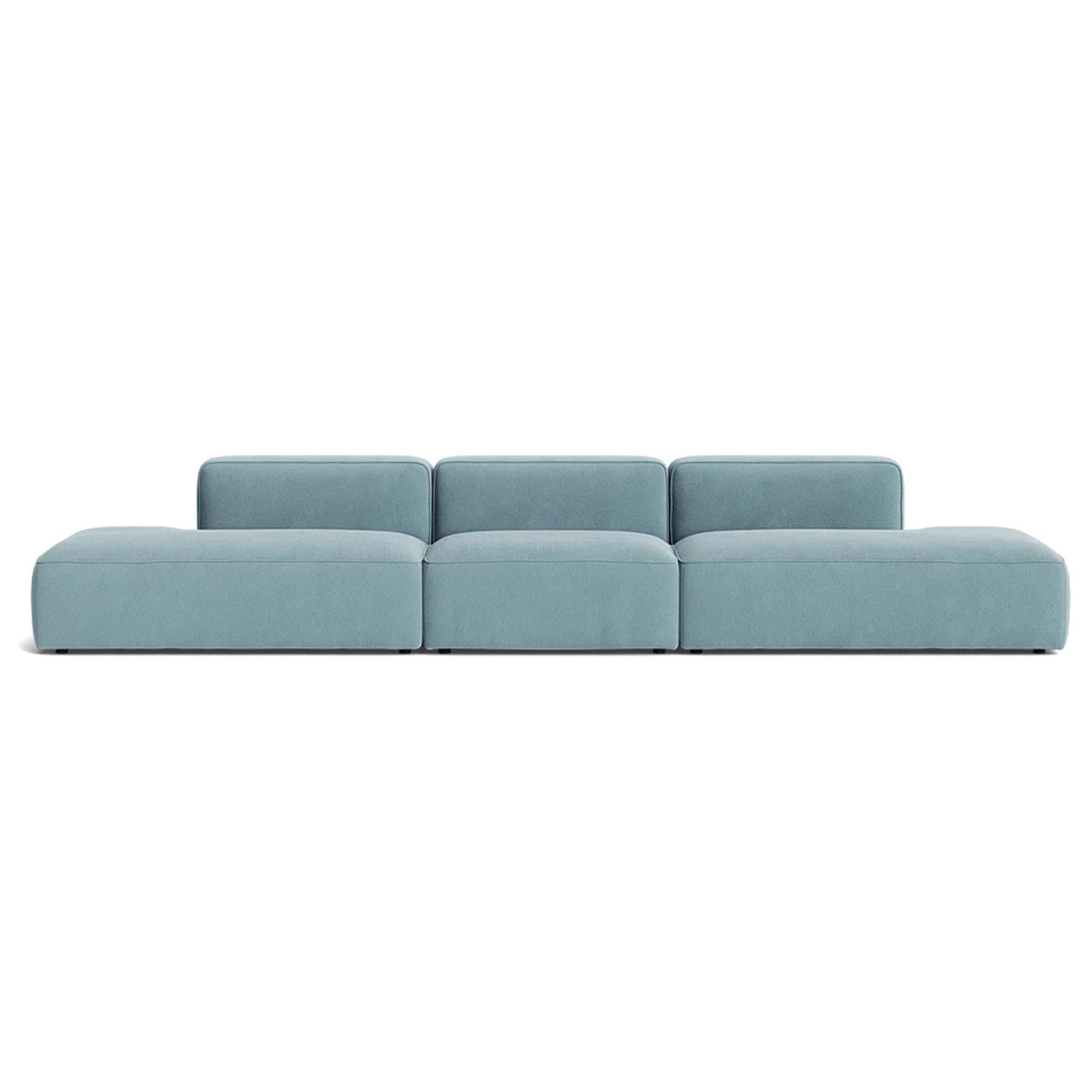 Make Nordic Basecamp Xl Midt Open Sofa Nordic Velvet 150 Blue Designer Furniture From Holloways Of Ludlow