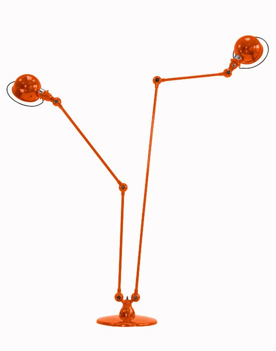 Jielde Loft Twin Floor Light Orange Matt