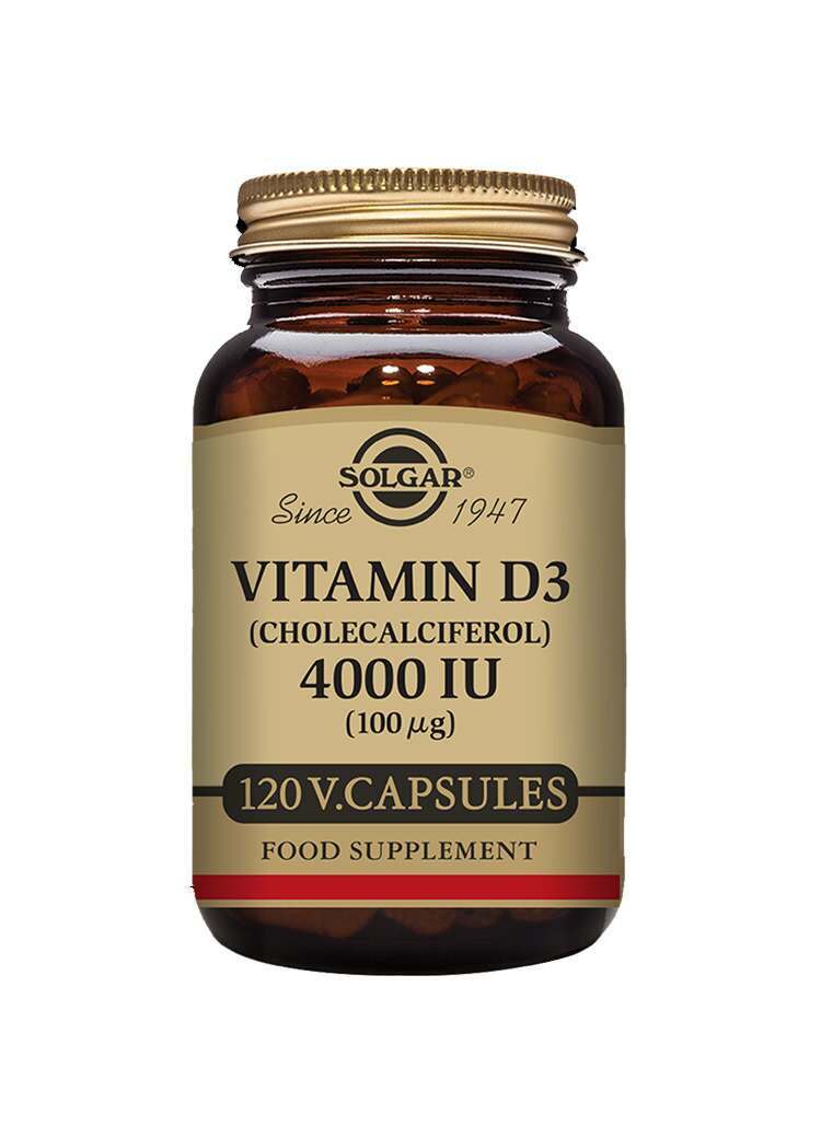 solgar vitamin d3 (cholecalciferol) 4000 iu (100 µg) 120 vegetable capsules