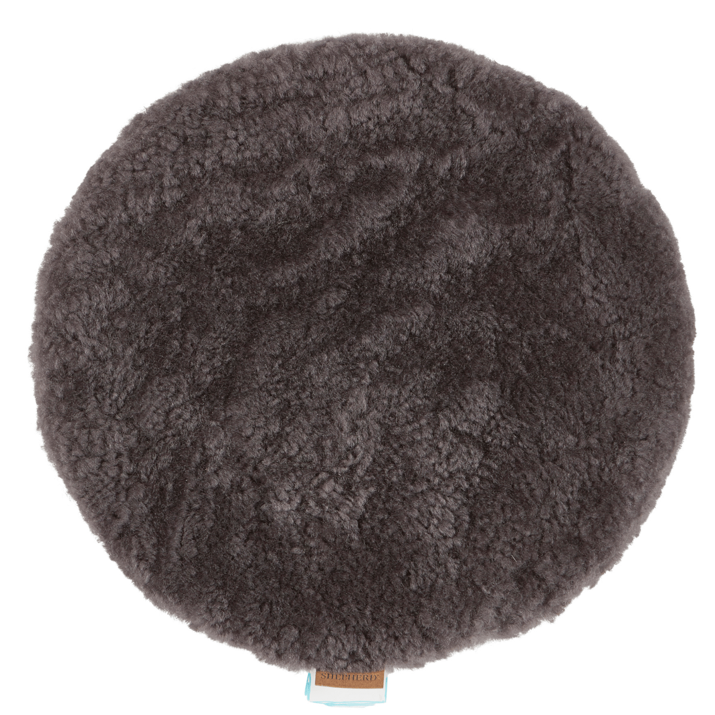 Shepherd Of Sweden Jill Chair Cushion Round Carbon Brown