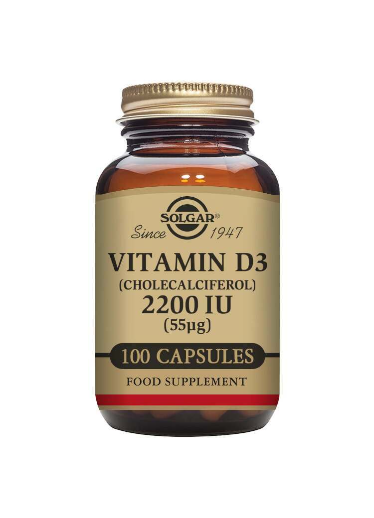 solgar vitamin d3 (cholecalciferol) 2200iu (55 µg) vegetable 100 capsules