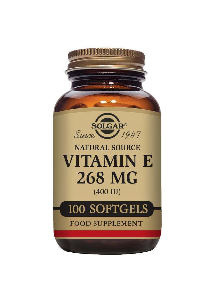 solgar natural source vitamin e 268 mg (400 iu) vegetable 100 softgels