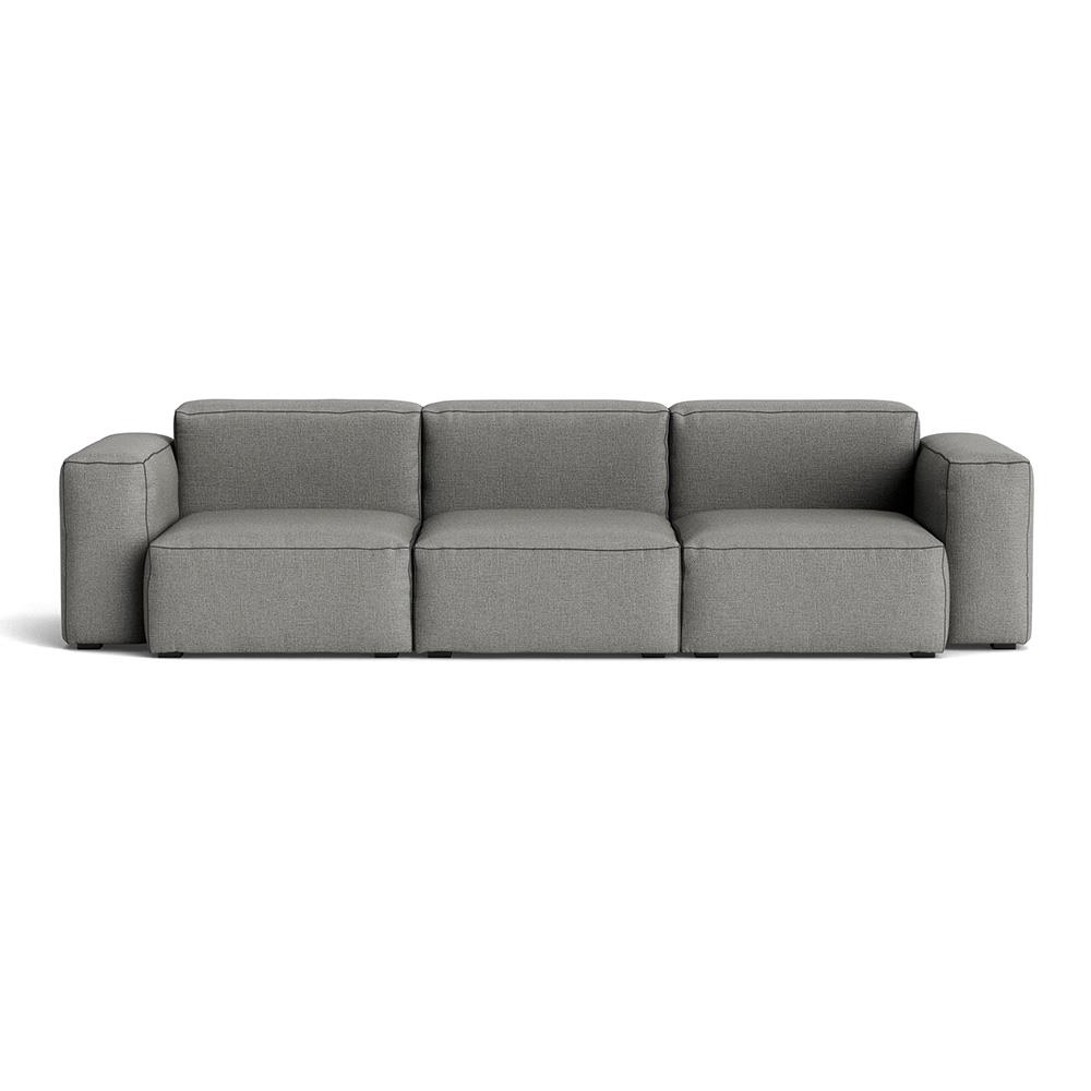 Mags Soft 3 Seater Combination 1 Low Armrest Sofa With Roden 05 And Black Stitching