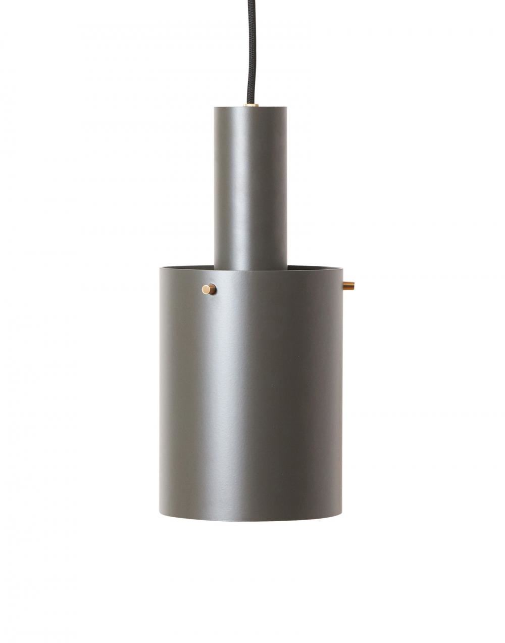 Rubn Volume 2 Pendant Large Umbra Grey Brass Yellow Designer Pendant Lighting